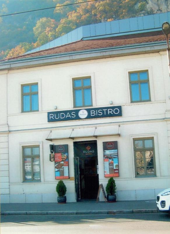 Street entrance to the Rudas Thermal Baths and Swimming Pool...and Bistro. The building faces the Danube River.