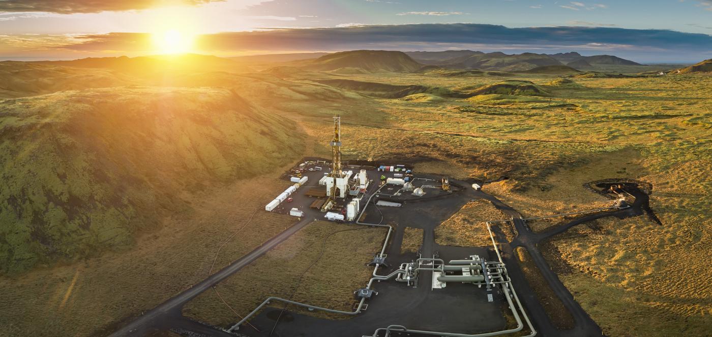 Geothermal well pad at Hverahlid, Iceland. Photographer: Ragnar Th. Sigurdsson