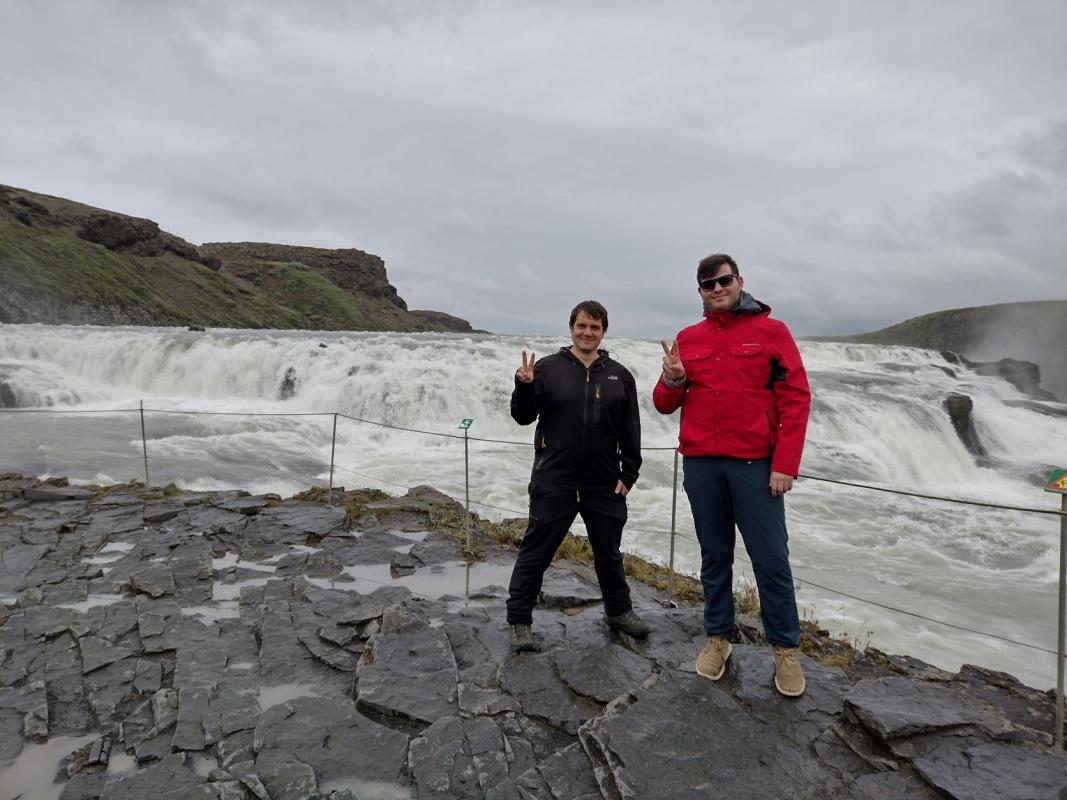 The picture is from Gullfoss, one of the biggest waterfalls in Iceland