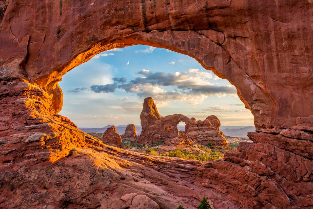 stock photo of Turret Arch in Utah