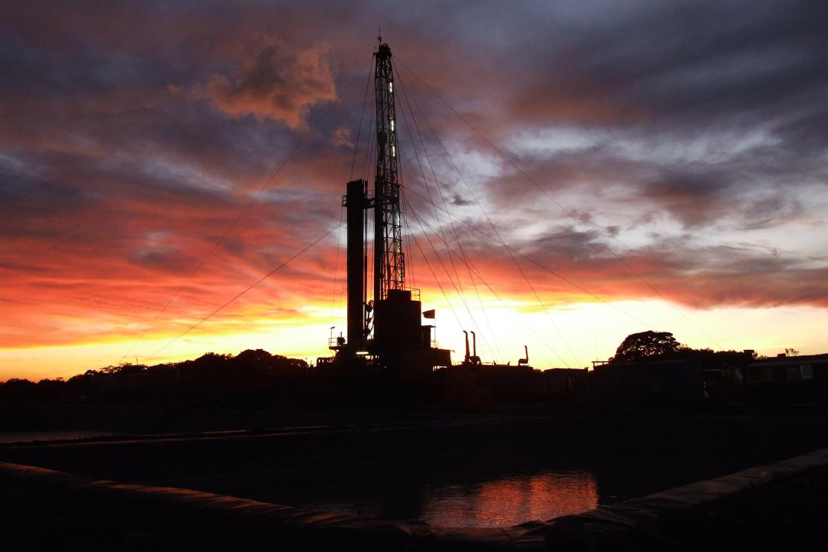 Las Palias Geothermal Project, Costa Rica, Drilling Well PGP 09, on December 12, 2008. Credit: Diego Mena.