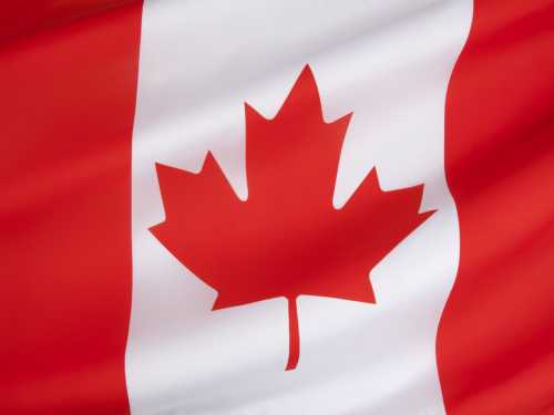 Stock photo of Canadian flag