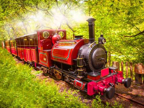Stock photo of a steam train in England